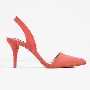 Zara salmon heels